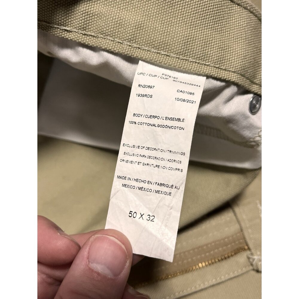 NWT Dickies 50x32 Men’s Carpenter Pants Khakis Straight Leg Relaxed Fit Tan - Picture 7 of 11